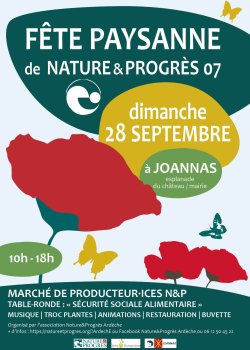 Fête paysanne de Nature et Progrès Ardèche 28 septembre