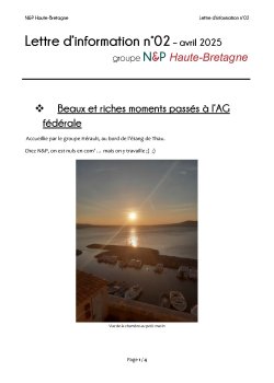 Lettre d'information n°02
