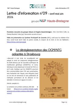 Lettre d'information n°09